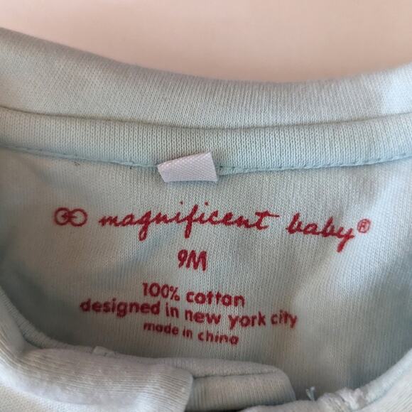 Magnificent Baby Dress Girls Sz 9m Mint Ocean Animals Magnetic - Picture 5 of 5
